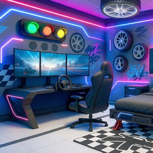 gaming room amenagement design race